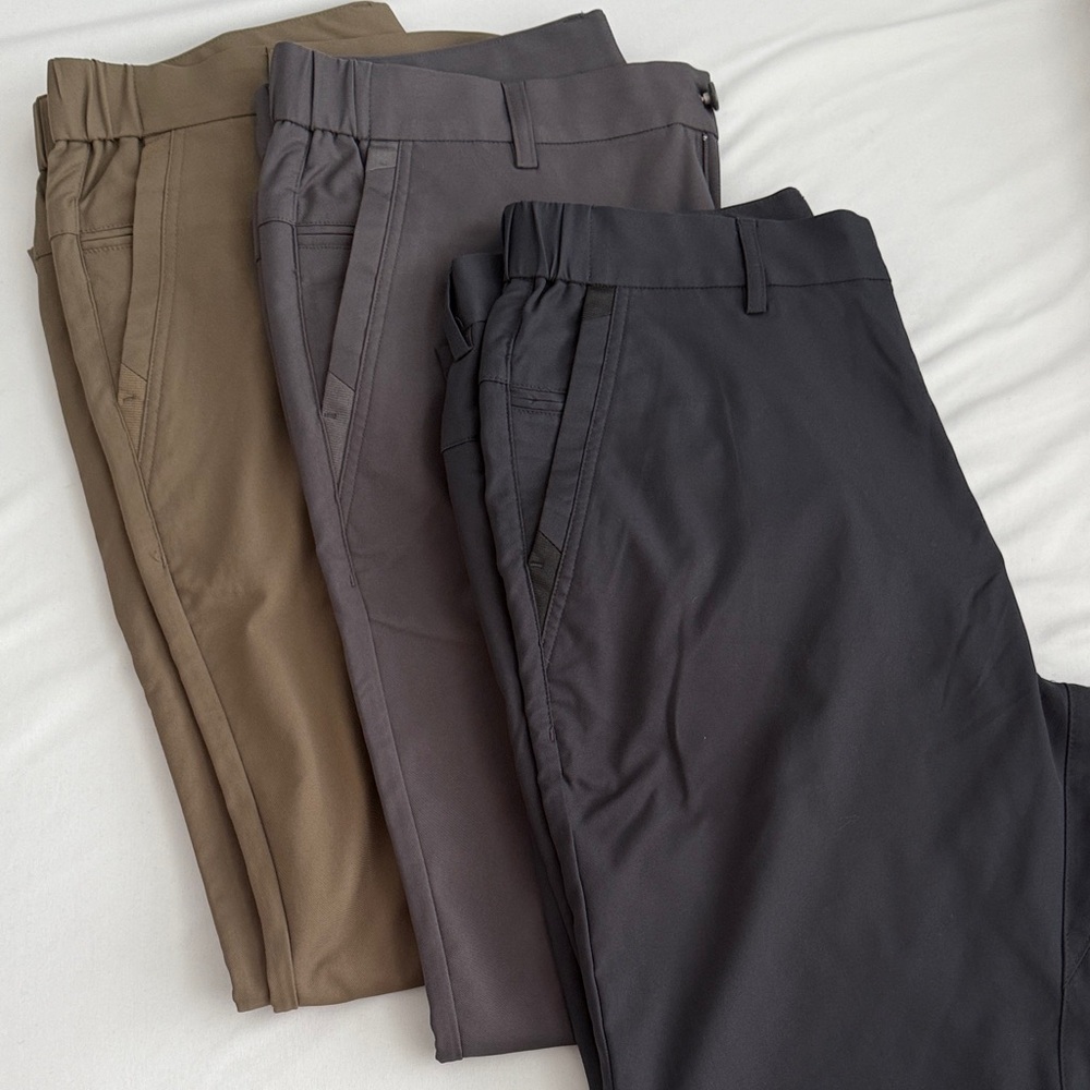 JACK ARCHER SET! 3 pairs Men's Versatile Chino Pants - Black, Gray, and Tan